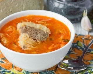 Свежие щи с говядиной