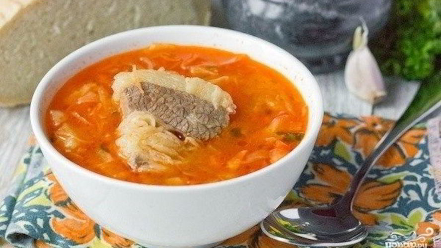 Рецепт свежие щи с говядиной