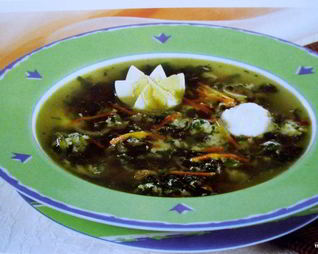 Зеленые щи в мультиварке