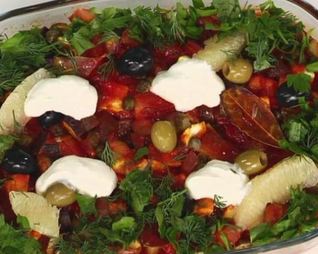 Пикантная овощная солянка