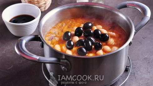 постная солянка с фасолью