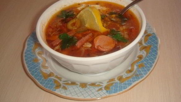 Рецепт Сборная мясная солянка