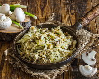 Солянка из капусты с грибами