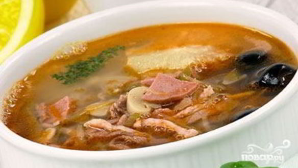 Рецепт Солянка на ребрышках