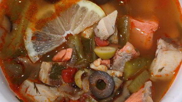 Рецепт Солянка рыбная сборная