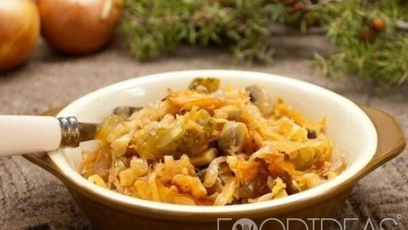Рецепт Солянка с грибами и капустой
