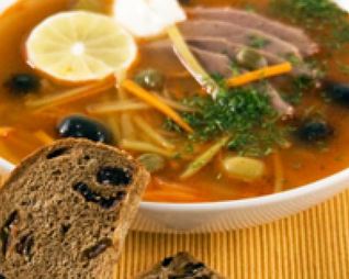 Солянка с гусем