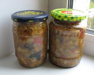 Солянка с шампиньонами на зиму