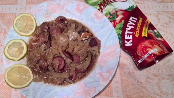 Рецепт Солянка с сосисками