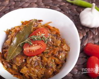 Солянка с сосиской из свежей капусты