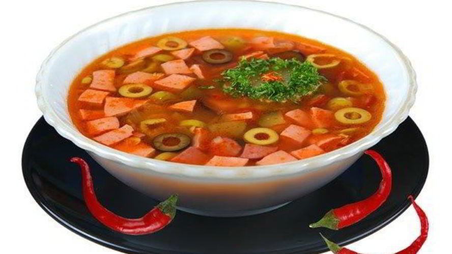 Рецепт суп солянка с колбасой