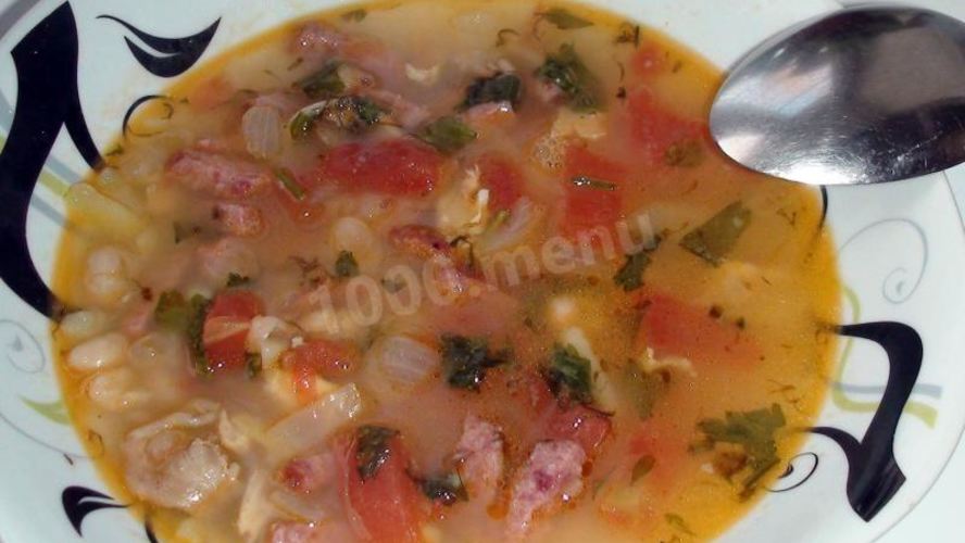 Рецепт суп из белой фасоли