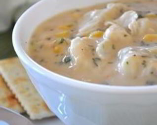 Суп из крабов и кукурузы