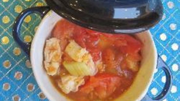 Рецепт Суп из курицы с помидорами