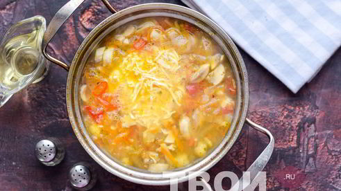 суп из плавленых сырков