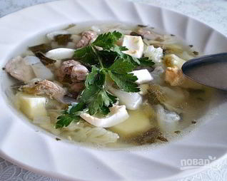 Суп из щавеля и капусты