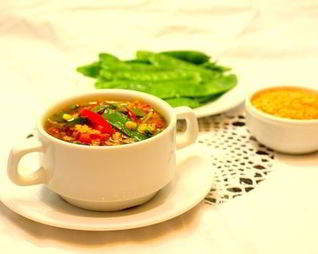 Суп из телятины с чечевицей