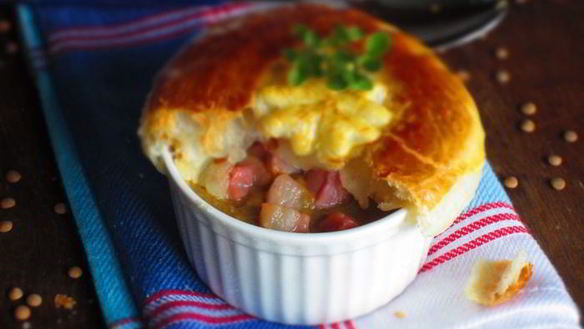 Рецепт Суп-крем из чечевицы под хрустящей корочкой