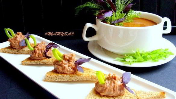 Рецепт Фасолевый суп-пюре с сельдереем и морковью