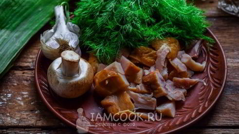 гороховый суп-пюре с копченостями