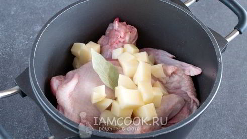 грибной суп-пюре с курицей