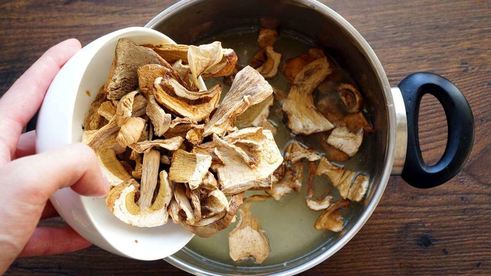 грибной суп-пюре со сливками