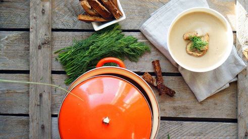 грибной суп-пюре со сливками