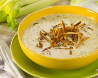 Картофельно-овощной молочный суп-пюре