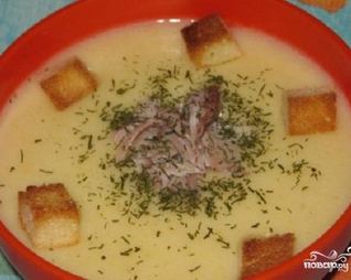 Картофельный суп-пюре с сыром