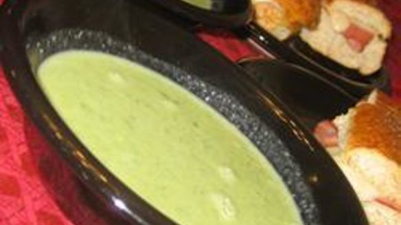 Рецепт Куриный суп-пюре со шпинатом