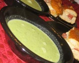 Куриный суп-пюре со шпинатом