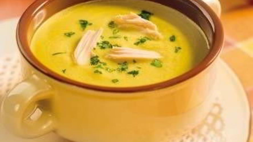 Рецепт овощной суп-пюре на курином бульоне