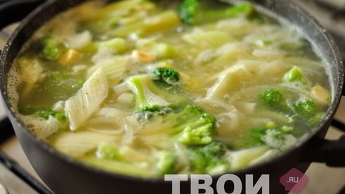 овощной суп-пюре с базиликом