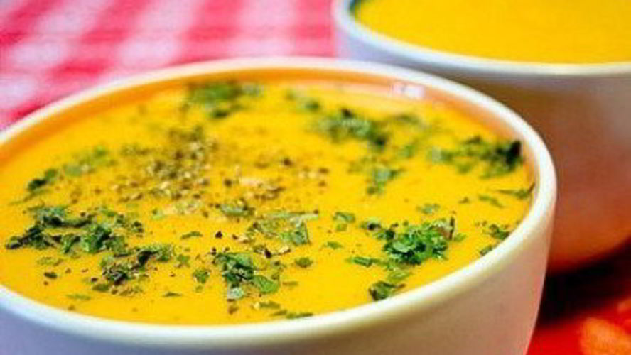 Рецепт овощной суп-пюре с курицей и цветной капустой