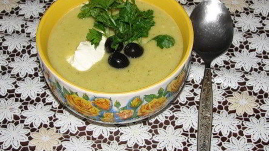 Рецепт овощной суп-пюре с оливками