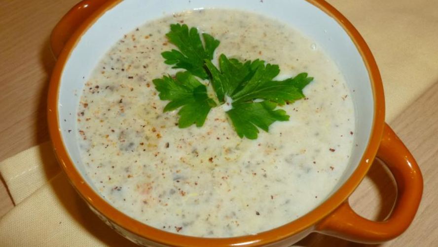 Рецепт овощной суп-пюре с шампиньонами