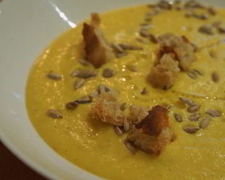 Пряный суп-пюре из тыквы Золотая осень