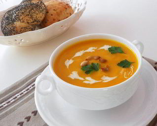 Пряный суп-пюре из тыквы