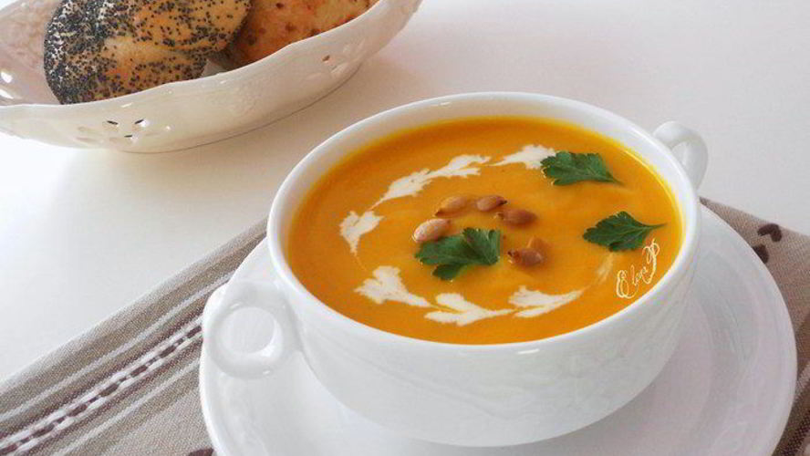 Рецепт пряный суп-пюре из тыквы