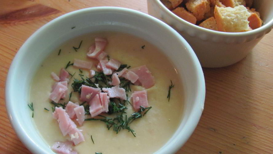 Рецепт суп-пюре из белой фасоли с розмарином