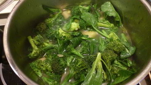 суп-пюре из брокколи и картофеля