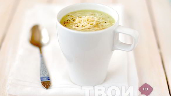 Рецепт Суп-пюре из брокколи с картофелем и сыром