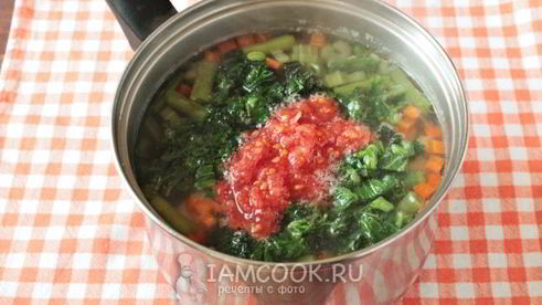 суп-пюре из черешкового сельдерея с крапивой