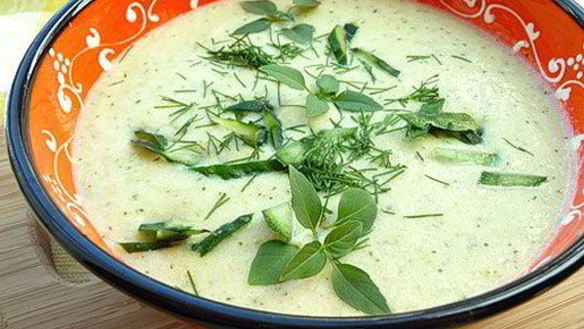 Рецепт Суп-пюре из кабачков и зеленой фасоли