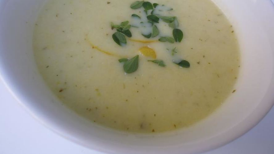 Рецепт суп-пюре из кабачков с лимонным ароматом