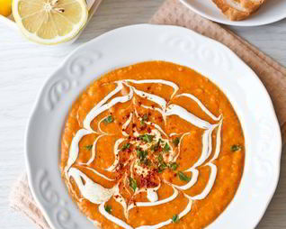 Суп-пюре из красной чечевицы