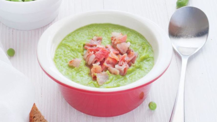 Рецепт суп-пюре из молодого горошка