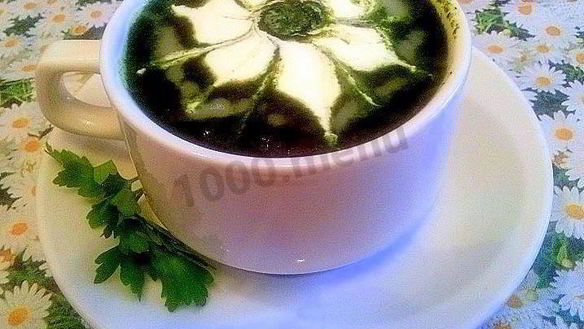 Рецепт Суп пюре из шпината замороженного со сливками