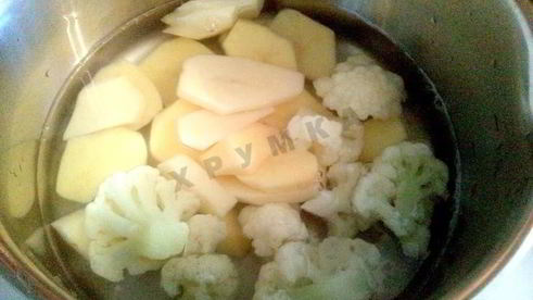 суп пюре из шпината замороженного со сливками