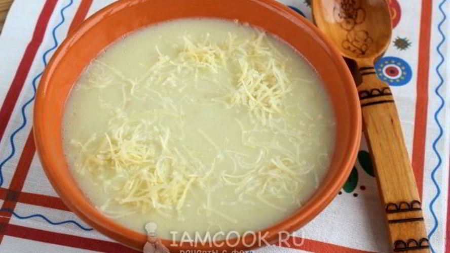 Рецепт суп-пюре из цветной капусты с луком